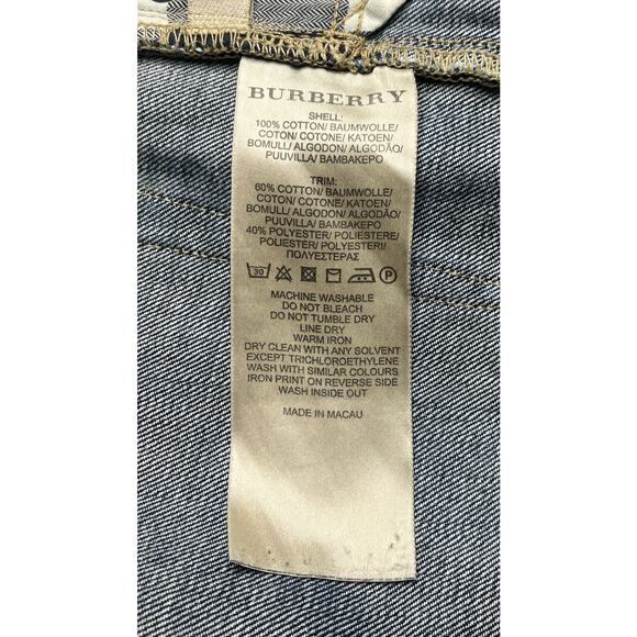 2-59 BURBERRY Men's Denim Jeans Slim 100% Cotton 30x32 - Picture 8 of 11